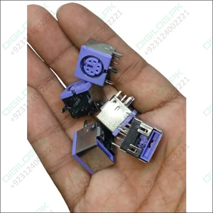 Pcb Mount 6 Pin Mini Din Socket Audio Video Connector - c