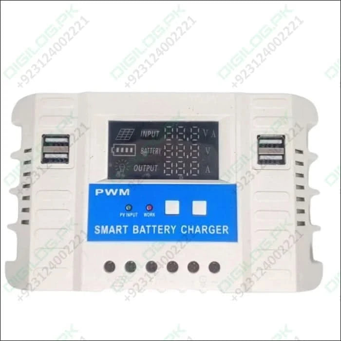 30a 12v/24v Lcd Solar Panel Regulator Generator Charge