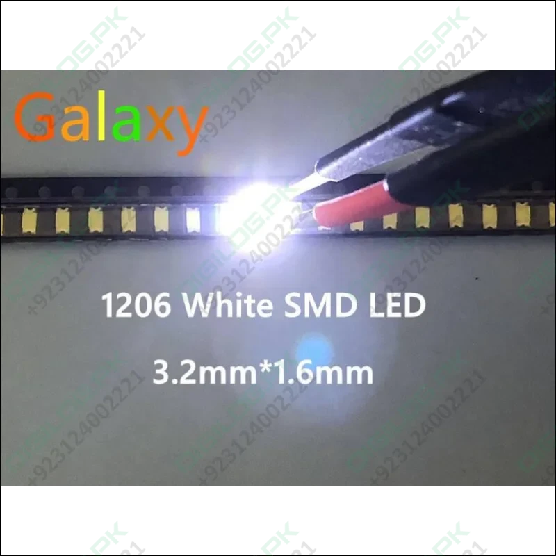 White Smd 1206 Led Super Bright Light Emitting Diode