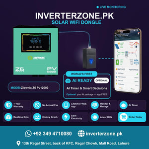 Ziewnic Z6 Pv12000 Solar WiFi Dongle - Real-Time Solar Monitoring