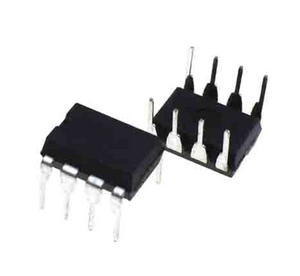 A3150 DIP Coupler Hall-effect Sensor For Non-contact Sensing Applications - two black, eight-pin dual in-line package (DIP) electronic components positioned on a white background.
