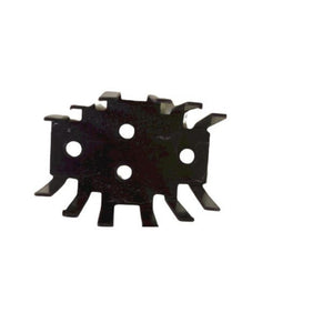 Aluminum Heatsink TO-3 Package For Rd-91 Package & TO-3 Transistor - multi-finned metal heatsink featuring a central rectangular plate with four circular mounting holes.