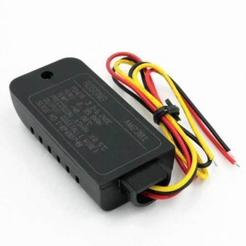 AM2301A Temperature & Humidity Sensor - a black rectangular sensor module with a three-wire cable bundle attached at one end.