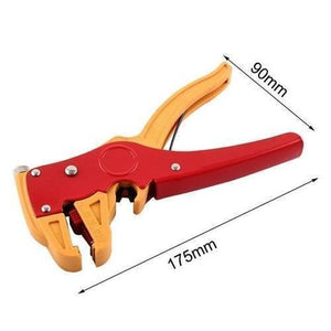 Automatic Insulated Cable Wire Stripper Remover Cutter Pliers - shown in a studio product shot with dimension lines indicating a length of 175mm and 90mm.