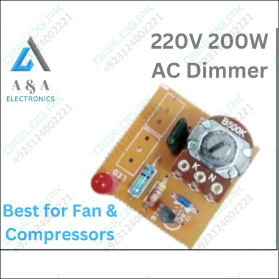 220v 200w Ac Dimmer Potentiometer Switch Speed Compressor