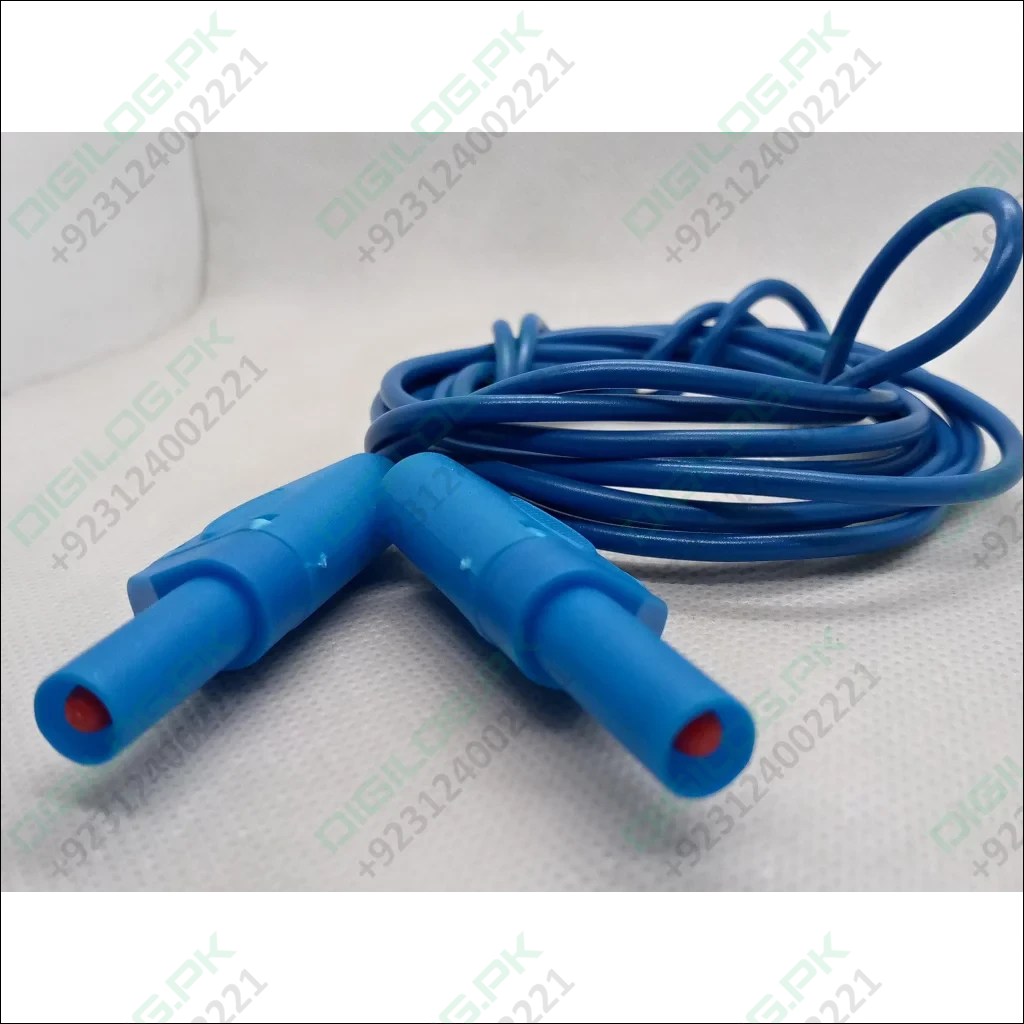 Blue Banana Clip Wires 2 Meter