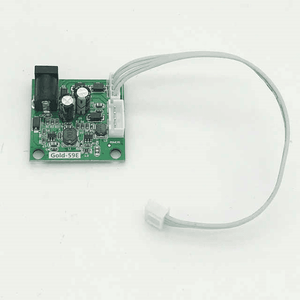 Ca-1250 Satellite Receiver Top Box Power Module Switching Power Supply Board 3.3V 5V 15V 20V Buy - a green rectangular circuit board with a black DC power jack, capacitors, and a white four-pin connector cable.