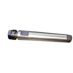Collet Chuck Tool Holder Handle - a cylindrical metal tool holder with a black hexagonal nut at one end and a flat machined section on the shaft.