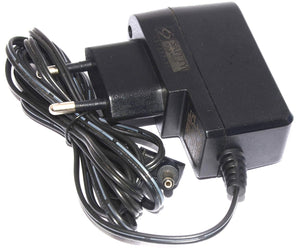 DC 12V 500mA Power Adaptor - a black wall-plug power supply with a coiled cable and a round barrel connector.