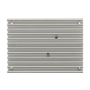 DC 6-60V 400W BLDC Three Phase DC Brushless Motor Controller PWM Hall Motor Control Driver Board 12V 24V 48V - the silver-coloured, rectangular, ribbed aluminium heatsink with four mounting holes.