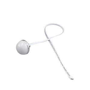 DC12V Series Hollywood Mirror Inductive Switches Dimmable LED Bulb In One Or Three Colors - a white dome-shaped light attached to a thin wire with a white connector.