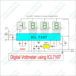 Simple Digital Voltmeter Ic Icl7107