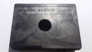 Dust Sensor Module GP2Y1010AU0F Compact Optical Dust Sensor - shown as a close-up of the black rectangular housing with the Sharp GP2Y10 14 7X18 text and central circular hole.
