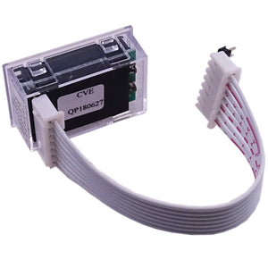 EGS002 EG8010 LCD Display Module For Sine Wave Controller - a rectangular digital screen in a clear plastic case connected by a white ribbon cable to a multi-pin connector.