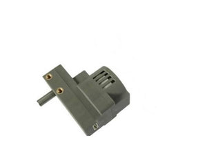 Encoder Motor For Robobloq Robots - a grey plastic motor unit with a protruding shaft, two brass-threaded mounting holes, and a vented top section.