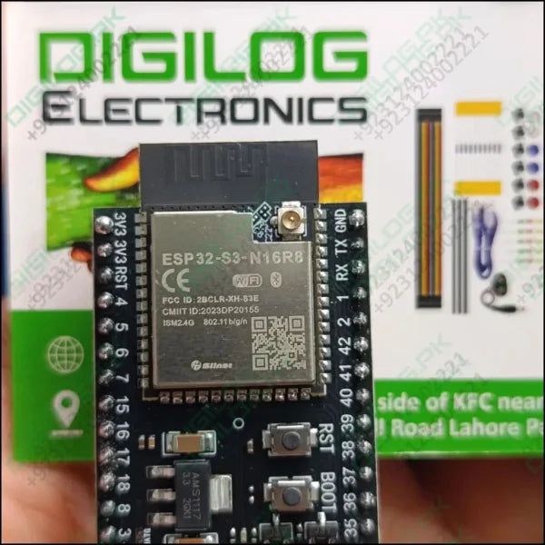 ESP32-S3 DevKitC-1 N16R8 Development Board – 16MB Flash 8MB PSRAM Wi-Fi & Bluetooth 5.0 LE