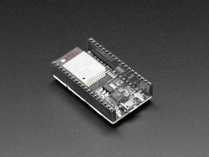 Espressif ESP32 Wroom 32D Development Board - a black rectangular circuit board with a metal module, pin headers, a micro-USB port, and a boot button.