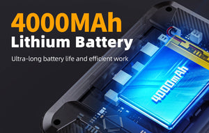 Fnirsi 2C53P 3-in-1 50MHz Dual Channel Oscilloscope Signal Generator Multimeter (portable Dso) - a close-up view of the internal 4000mAh lithium battery and circuit board inside the device casing.