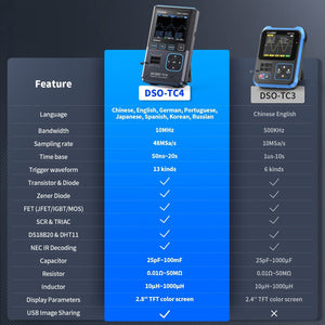 FNIRSI DSO-TC4 3-in-1 oscilloscope transistor tester - view 3