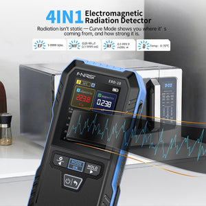 FNIRSI ERD-10 4-in-1 EMF radiation detector - view 3