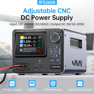 FNIRSI IPS3608 programmable DC power supply - view 2