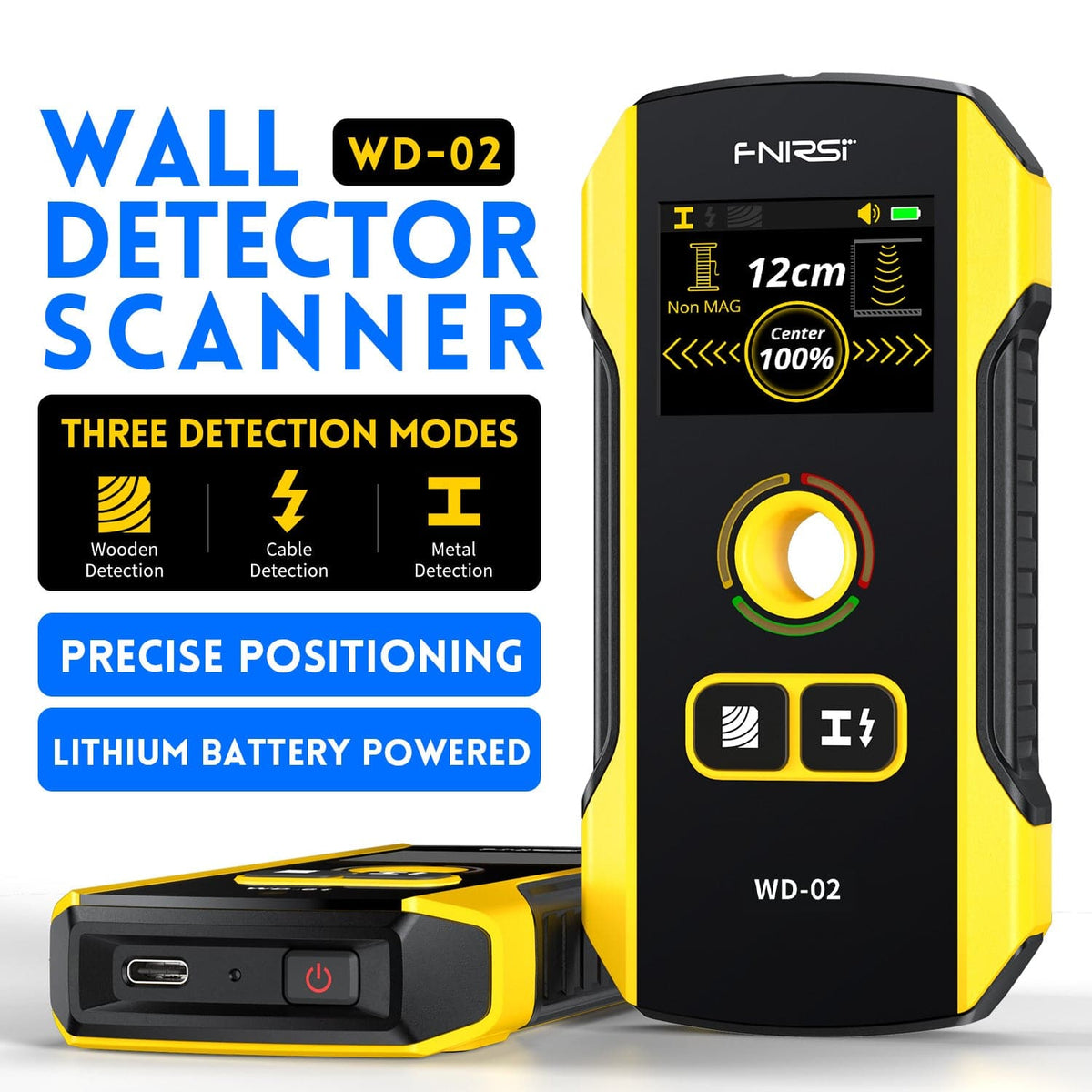 FNIRSI WD-02 wall scanner stud finder - view 2