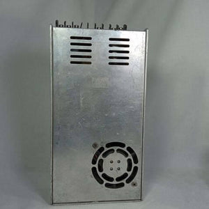 Great Well 5V 55A Power Supply - shown from the back, featuring a metallic rectangular casing with ventilation slots and a circular cooling fan.