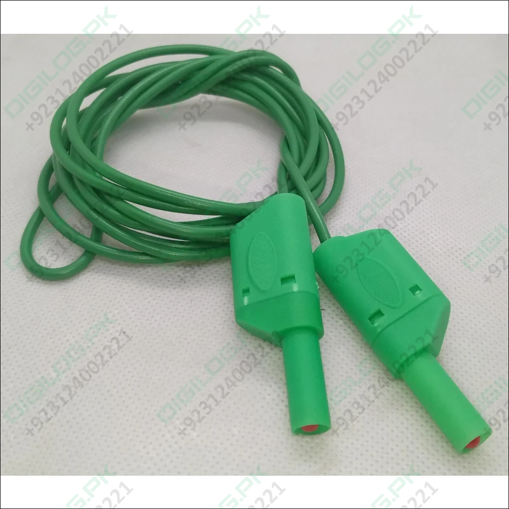Green Banana Clip Wires 2 Meter