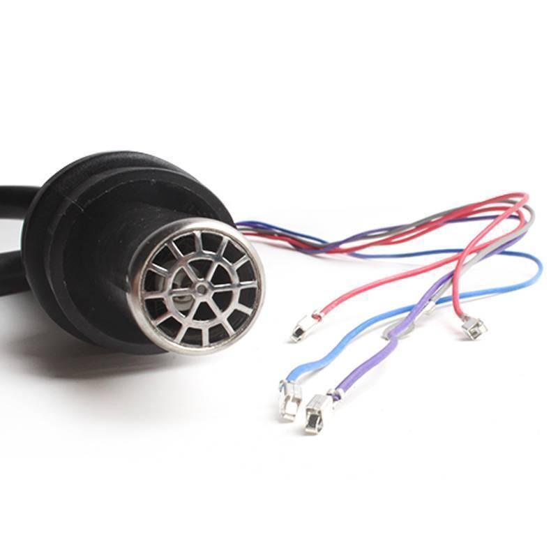 Hot Air Gun Handle For Kada Rework Soldering Station 850 852D+ 5wires - a black cylindrical handle with a metal nozzle and five loose wire leads.