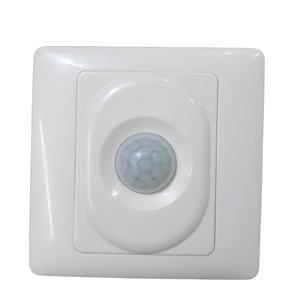 HP2100AJ Wall Mount PIR Motion Sensor Switch - a white square-shaped wall-mounted device featuring a central dome-shaped motion sensor lens.