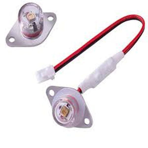 IP68 Waterproof 275nm UV LED Module Screw Installation Uvc LED Lamp DC12V - two clear LED units with mounting brackets and a red-black wire connector.