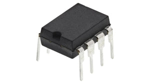 IR2184 MOSFET Driver IC 8 Pin DIP - shown as a black, rectangular electronic component with eight metallic pins extending from its sides.