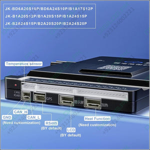 JK Smart BMS JK BMS 100A Active Balance JK-BD6A20S10P/12P 8s 24V 20s Smart BMS 100AMP 100AH for Lithium Battery