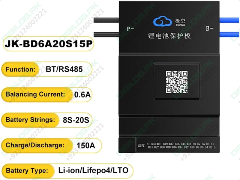 JK Smart BMS JK BMS BD6A20S15P / BD6A24S15P Active Balance BMS