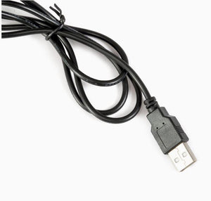Koocu KC-UV1 Smart Curing UV Lamp Light - a close-up of a coiled black USB power cable with a standard USB-A connector.
