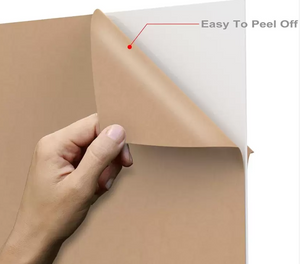 Lahore Only Acrylic Sheet (12IN x 16IN) 3mm Thickness | Multi-Purpose Acrylic Panel - Digilog.pk - a hand peeling a brown protective paper layer off a white acrylic panel.