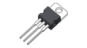 LD1117V33 AMS1117 LM1117 3.3V Regulator TO220 Package - a black electronic component with three metal pins and a mounting tab with a hole in a TO220 package.