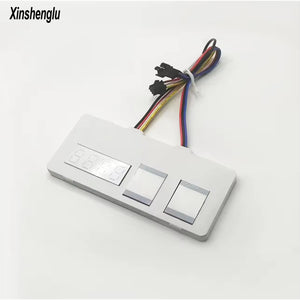 LED Mirror DC12V 5A 60W Cct Smart Defogger Touch Dimmer Sensor Switch IP21 Rated - a white rectangular control panel with a four-digit LED display and two buttons.