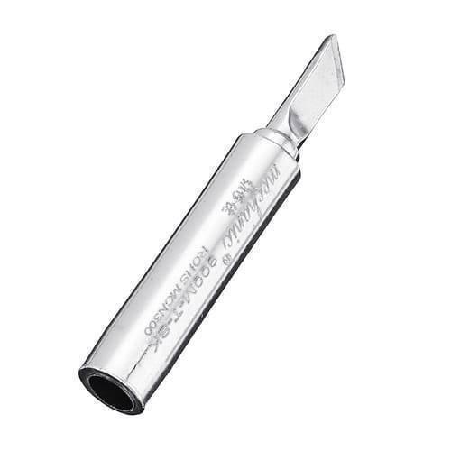 Mechanic Lead Free Soldering Iron Tip 900M-T-SK For Jumper Wire BGA Motherboard Welding Repair Tools - a silver-colored, knife-shaped metal replacement tip with text engraved on its cylindrical body.