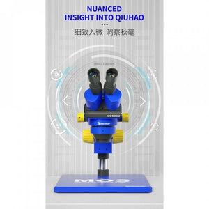 Mechanic Mos 300 Stereo Trinocular Microscope 6-45x with B11 Big Base