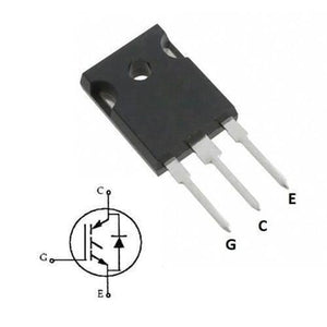 MGW20N60D IGBT Power Transistor - a black three-pin electronic component shown with its corresponding circuit diagram labeled with G, C, and E terminals.