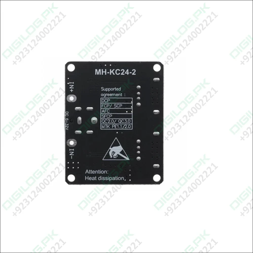 MH-KC24 2-Channel DC-DC Buck Converter with QC3.0 Fast Charging - 6-32V to 3V/5V/9V/12V/24V
