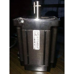 NEMA34 NEMA 34 8nm Torque 100mm Stepper Motor For 3d Printer & CNC - a black, square-bodied industrial motor featuring a top-mounted metal drive shaft and a vertical identification label.