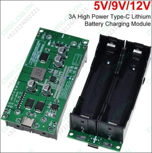 15W 12V 3A 18650 Lithium Battery Charger DC-DC Step Up Booster UPS Uninterruptible Power Supply Converter Type C