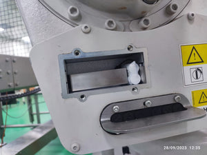 On Demand 7.4V Li Ion Battery For 3HAC044075 Replacement - shown installed inside a rectangular compartment on a piece of industrial machinery.