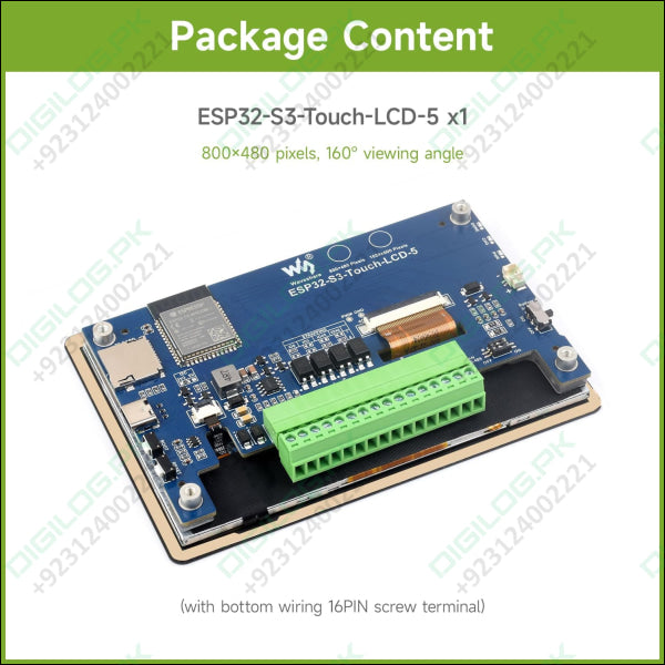 On Demand ESP32-S3 5inch Capacitive Touch Display Development Board 5-Point Touch 32-Bit LX7 Dual-Core Processor