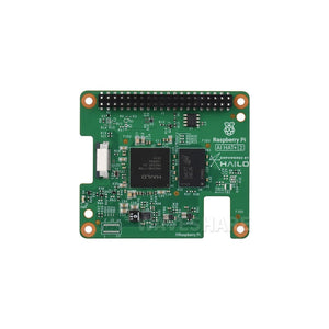 On-demand Official Raspberry Pi AI HAT+ 2, Built-in Hailo-10H AI Accelerator And 8GB Onboard RAM, Comes With Heatsink - a green rectangular circuit board with a black processor chip, a 40-pin GPIO header, and various electronic components.