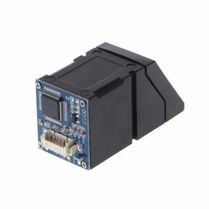 Original Finger Print Sensor R307 Optical Finger Print Scanner Reader Module - a black sensor housing attached to a blue circuit board with a connector.