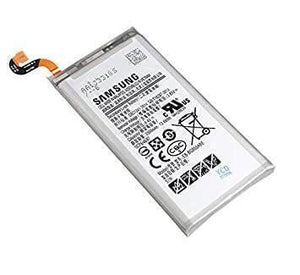 Original Samsung Galaxy S8 3000mAh Lithium-ion Battery Pull-out From Panels - a rectangular silver battery with a white label and a small orange ribbon cable connector.