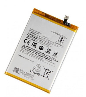 Original Xiaomi Redmi 9A 9c Poco M2 Pro Battery Replacement BN56 Battery With 5000mAh Capacity Silver - 9C, and Poco M2 Pro, showing a rectangular silver lithium-ion battery with a top connector and printed labels.
